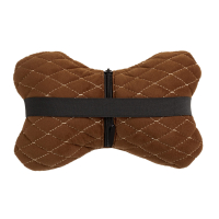 Alcantara fejtámla párna 27×16 cm barna